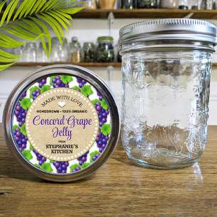 Étiquette Jar de fourre de raisin