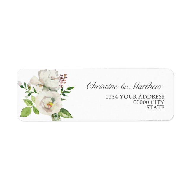 Étiquette Jardin antique | Vintage Wedding Classic (Devant)