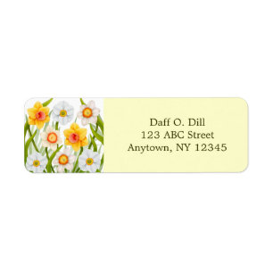 Étiquette Jardin Daffodil Spring personnalisable
