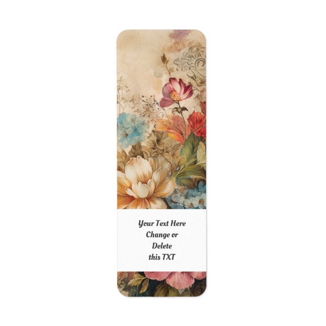 Étiquette Jardin de fleurs 402c (Devant)