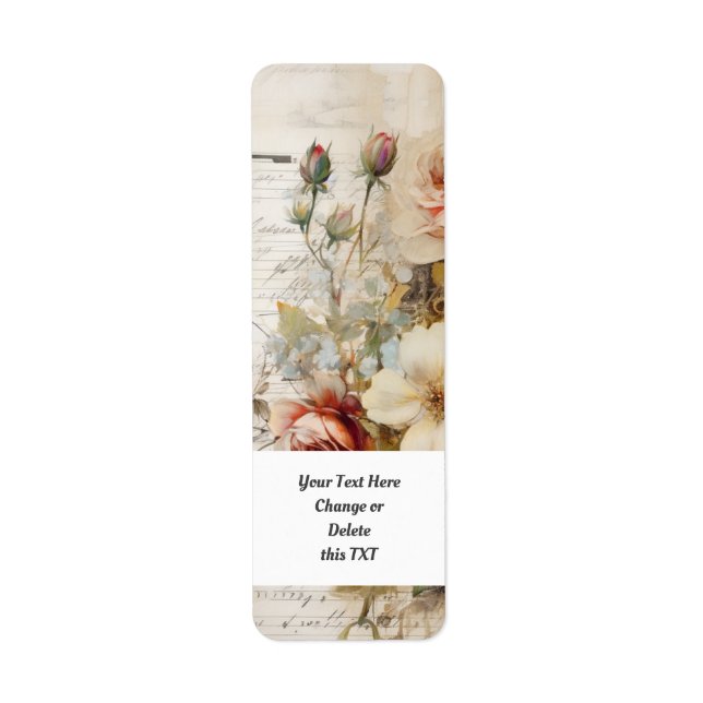 Étiquette Jardin des fleurs 405b (Devant)