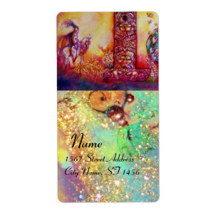 ÉTIQUETTE JARDIN DES OMBRES PERDUES / CHEVALIER ET CHEVAL