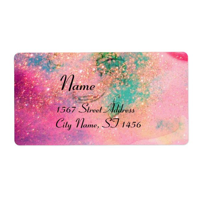 Étiquette JARDIN DES OMBRES PERDUES, vert rose (Devant)