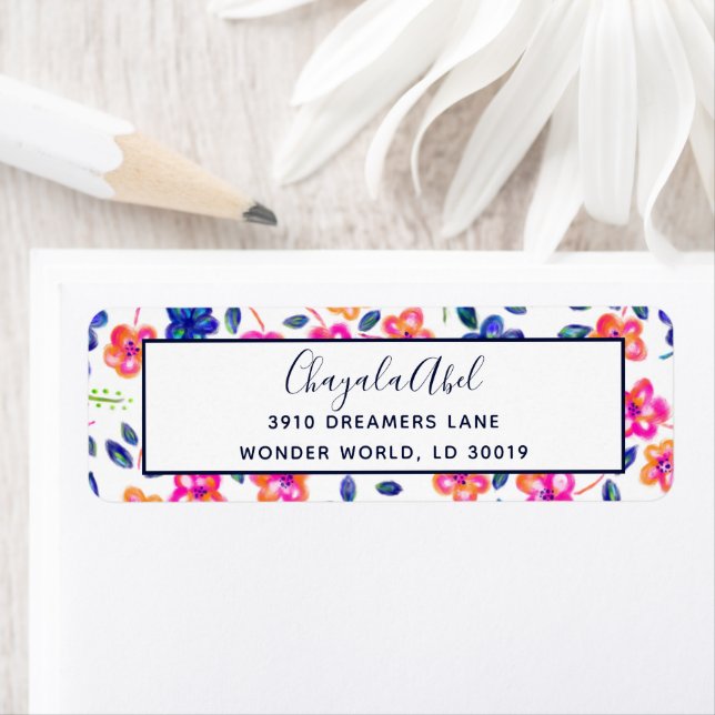 Étiquette Jardin fleuri (En situation)