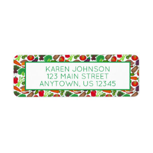 Étiquette Jardin végétal Produire Légumes de marché écologiq