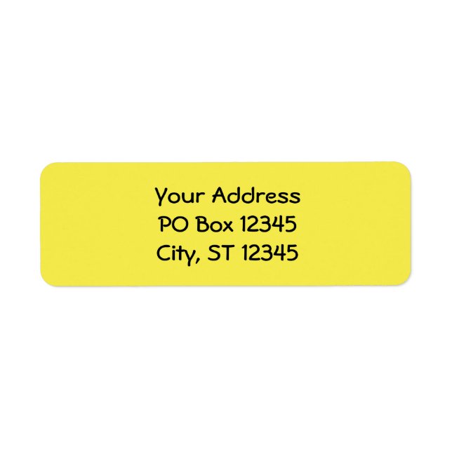 Étiquette Jaune jonquille (Devant)