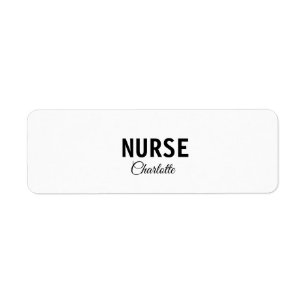 Étiquette Je suis infirmière experte médical ajoutez votre n