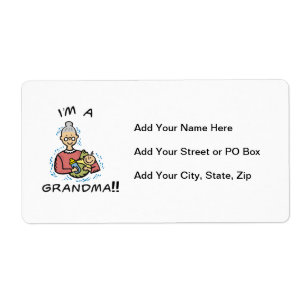 Étiquette Je suis une grand-mère et des cadeaux pour bébés