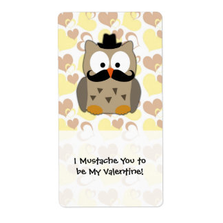 Étiquette Je te moustache tu es ma Saint Valentin