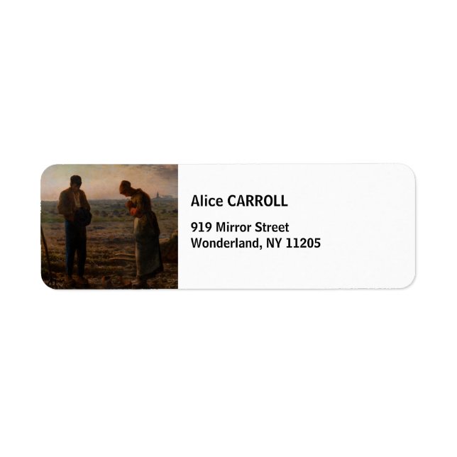 Étiquette Jean-François Millet - L'Angelus (Devant)