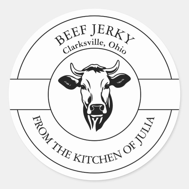 Étiquette Jerky de boeuf (Devant)