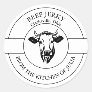 Étiquette Jerky de boeuf