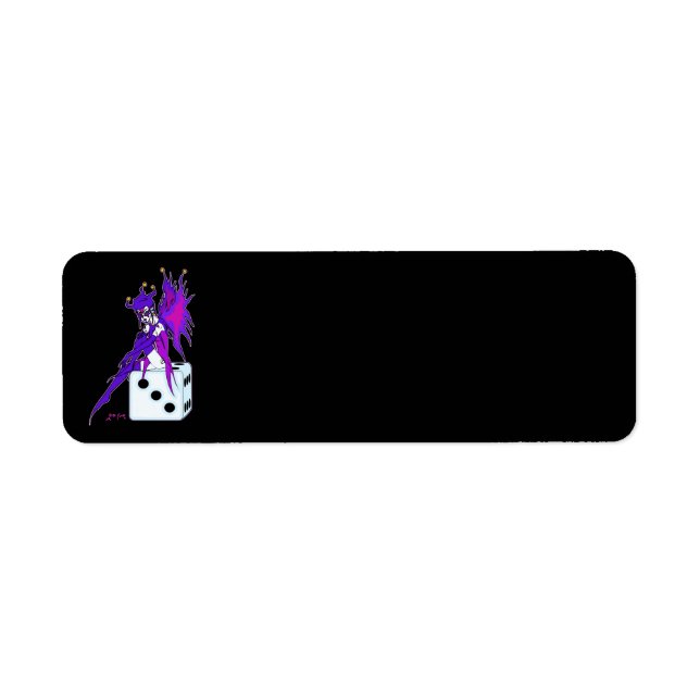 Étiquette Jester Fairy (pour arrière - plans sombres) (Devant)