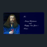 ÉTIQUETTE JESUS CHRIST,THE CHALICE LABEL<br><div class="desc">Oil painting on wood 2010 by Alessandro Lumini (c)</div>