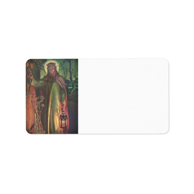 Étiquette Jésus se tient à la porte et frappe (Devant)