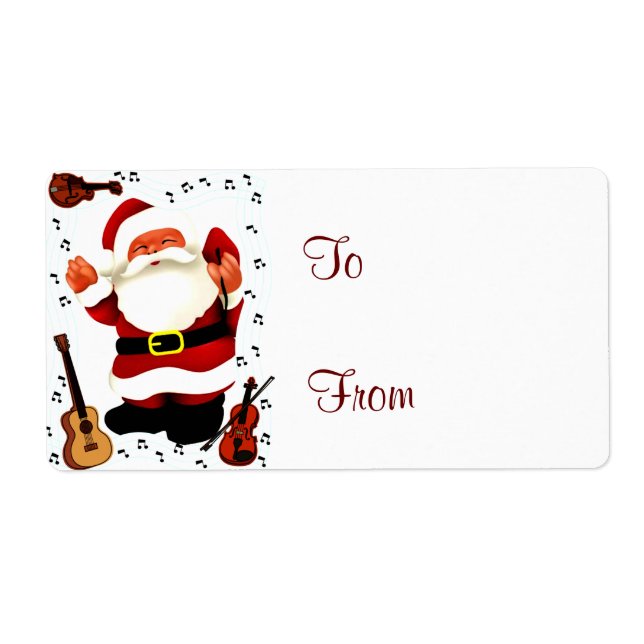 Étiquette Joie de Noël_ (Devant)