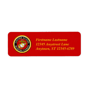 Étiquette Joint officiel marin des USA
