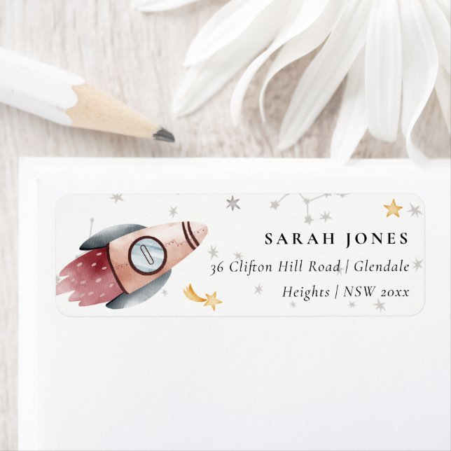 Étiquette Joli espace extra-atmosphérique Planètes étoiles M (En situation)