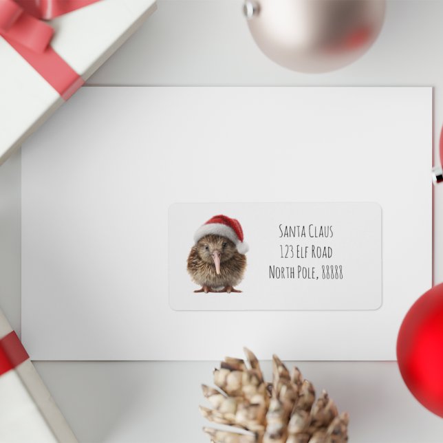 Étiquette Joli Kiwi de Noël, coutume (Créateur téléchargé)