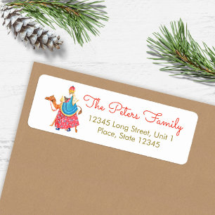 Étiquette Jolis Trois Sages Fêtes de Noël de Christmas
