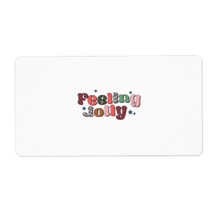 Étiquette Jolly cadeau de Noël