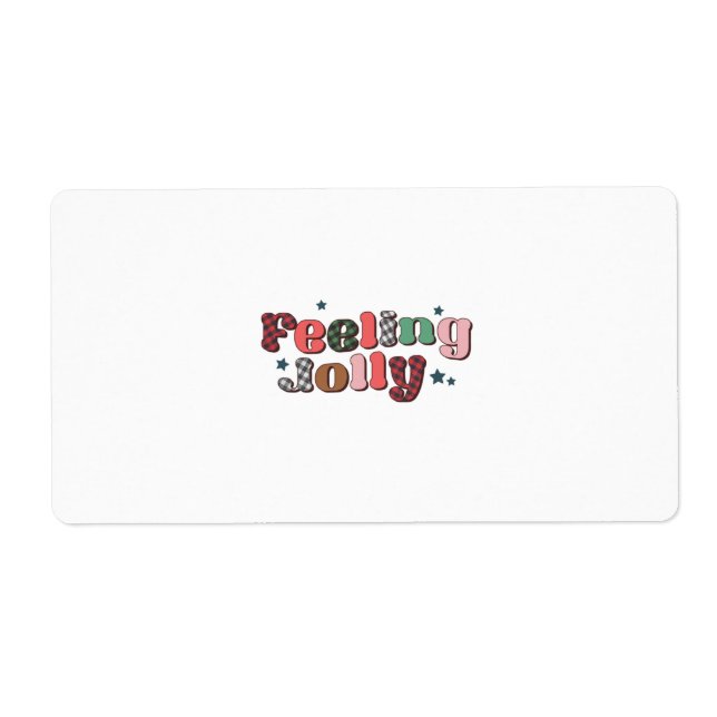 Étiquette Jolly cadeau de Noël (Devant)