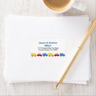 Étiquette Jouets Jouets Colorés Transport Voiture Adresse Ca