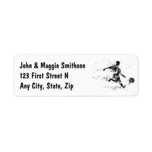 Étiquette Joueur de football personnalisé Sport