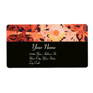 Étiquette JOUR, noir brun rouge