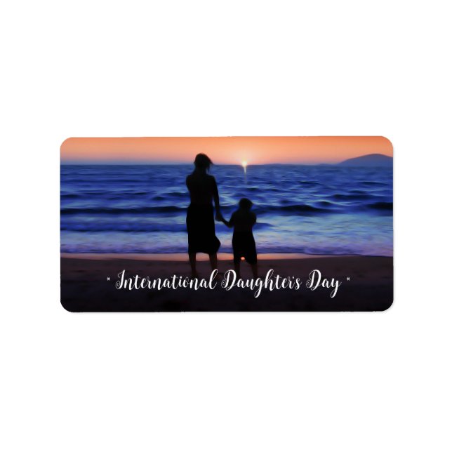 Étiquette Journée internationale des filles (Devant)