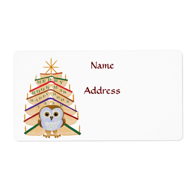 Étiquette Joy Bookmas (Devant)