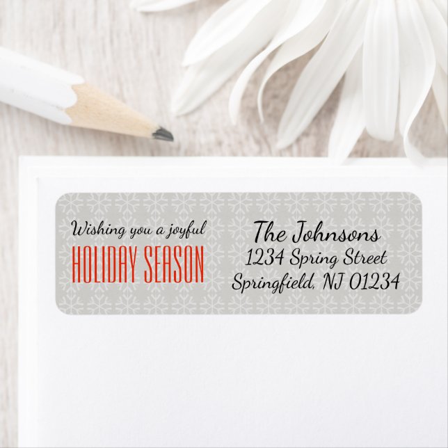 Étiquette Joyeuse saison de vacances - Holidayzfordayz (En situation)