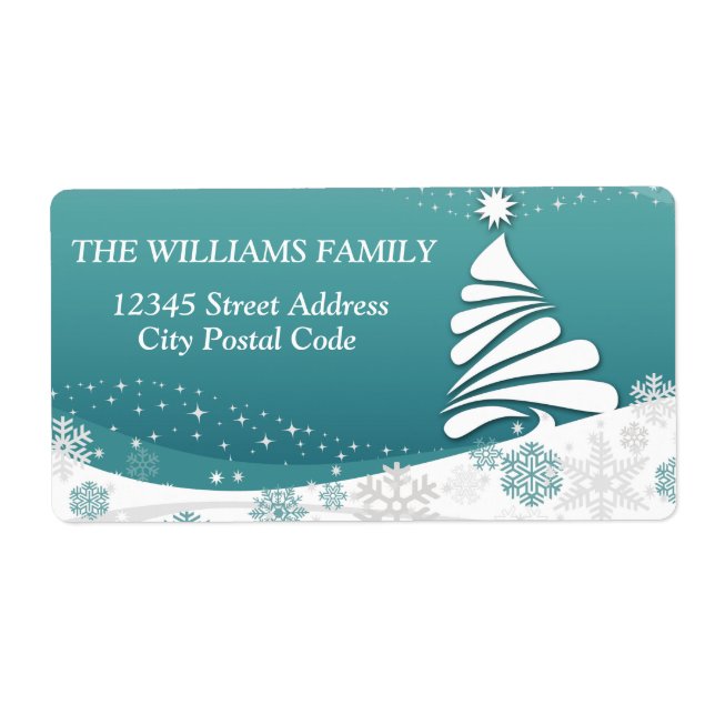 Étiquette Joyeuses fêtes (Devant)