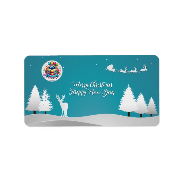 Étiquette Joyeux et heureux (Devant)