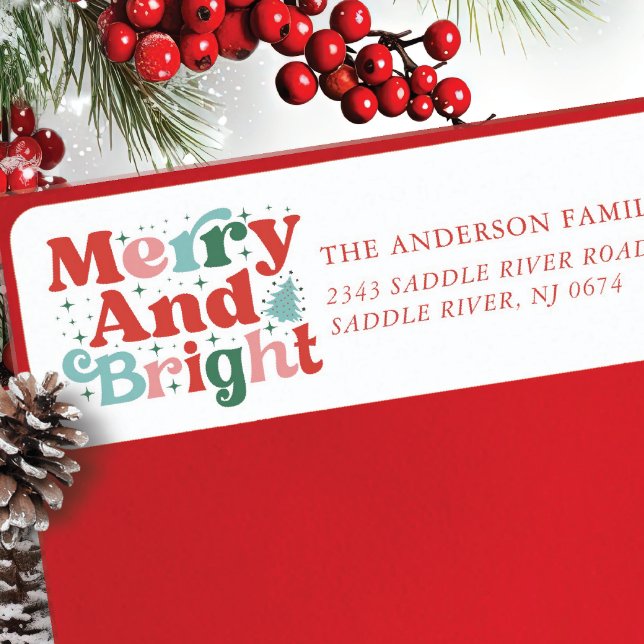 Étiquette Joyeux et Joyeux jours fériés (Créateur téléchargé)