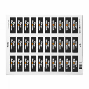 Étiquette Joyeux Halloween spooktacular citrouille Jack-lant