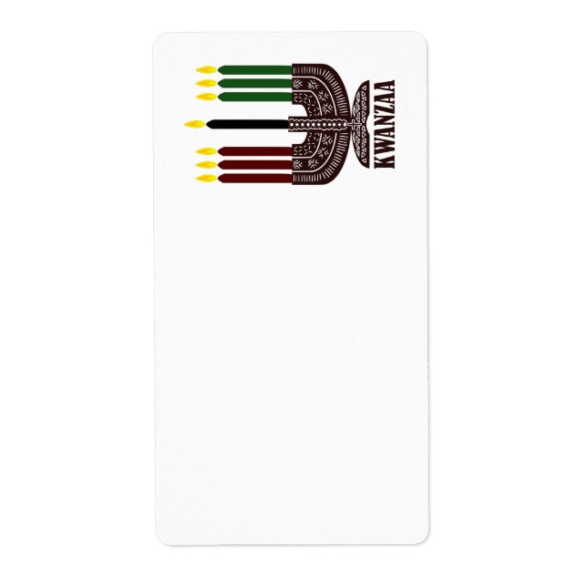 Étiquette Joyeux Kwanzaa (Devant)