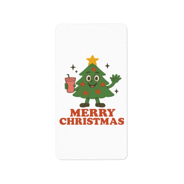 Étiquette Joyeux Noël (Devant)