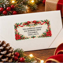 Joyeux Noël Baies de houx Arc familial