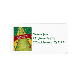 Étiquette Joyeux Noël Emerald City