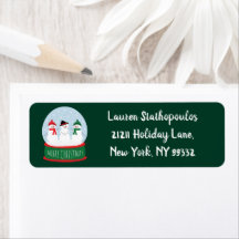 Joyeux Noël Globe des neiges Snowmen