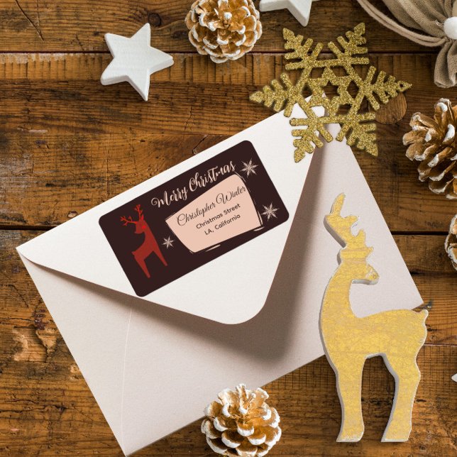 Étiquette Joyeux Noël mon petit cerf (Créateur téléchargé)