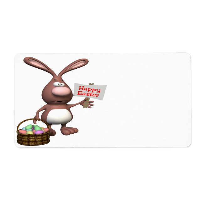 Étiquette Joyeux Pâques (Devant)