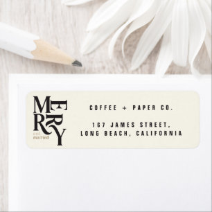 Étiquette Joyeux vintage et rétro lumineux Noël