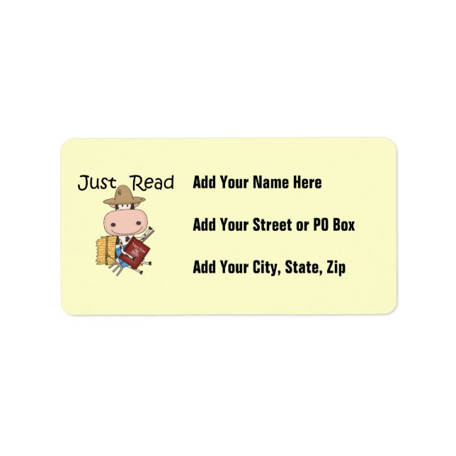 Étiquette Juste lu (Devant)