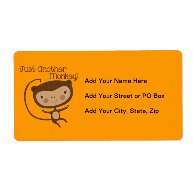 Étiquette Juste un autre singe (Devant)