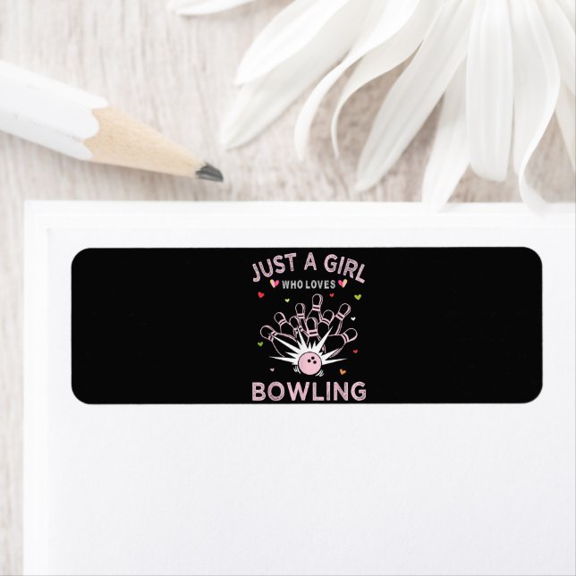 Étiquette Juste Une Fille Qui Aime Le Bowling (En situation)