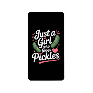 Étiquette Juste Une Fille Qui Aime Les Cornichons Au Fenouil