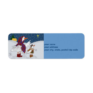 Étiquette Kachka de Noël ukrainien (Canard)