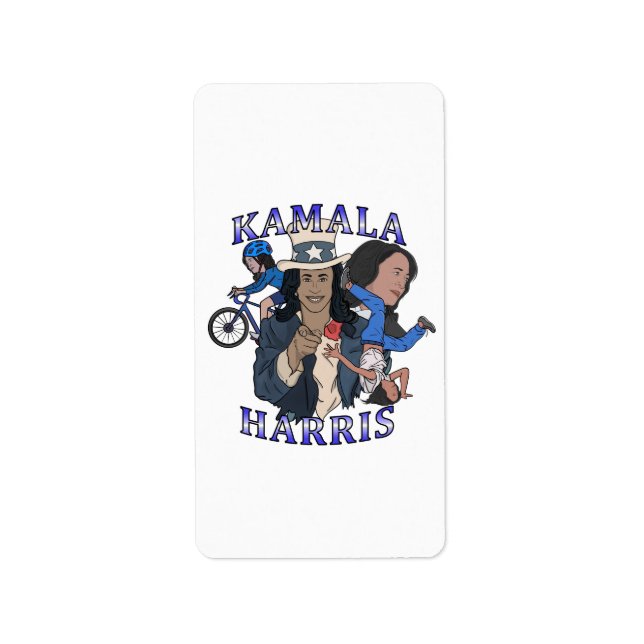 Étiquette Kamala Harris Bootleg Rap (Devant)